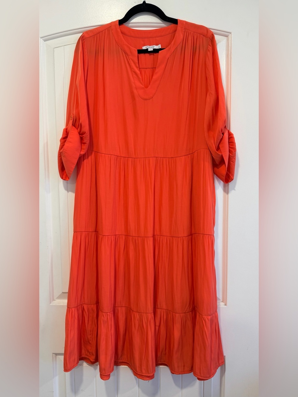 Chico's Tiered Midi Dress (Size 1 / US 8)